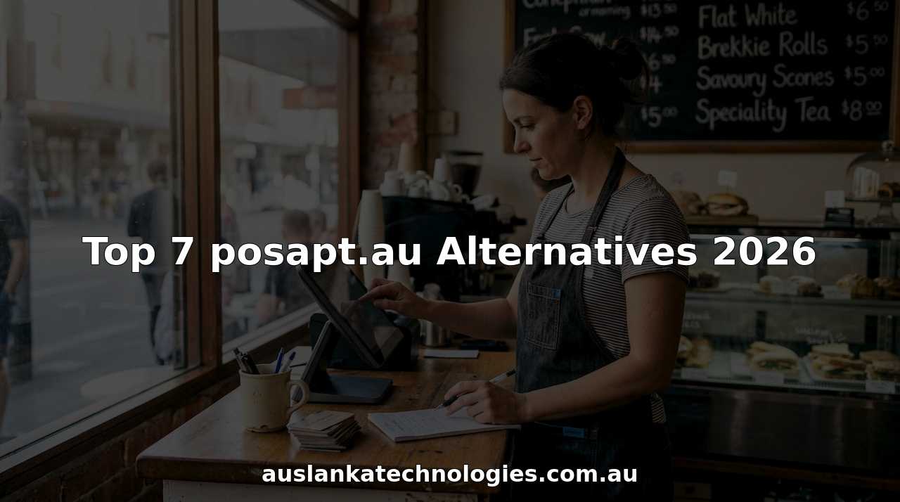 Business owner uses POS touchscreen at café counter